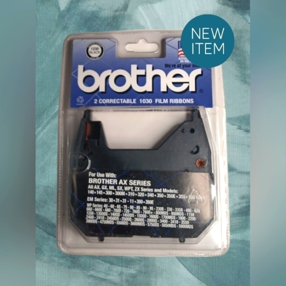 1 brother 1230 black color correctable 1030 film ribbon for typewriters